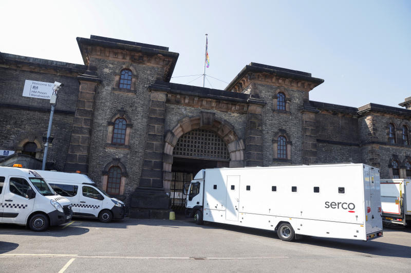 A general view of a Serco vehicle at Wandsworth prison in London, Britain, on Sept 7, 2023. (Photo: Reuters)