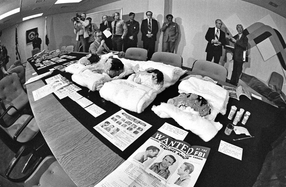 The Federal Bureau of Investigation announced that these wanted posters and evidence of the 1962 escape of three prisoners from Alcatraz Island being turned over to the National Park Service for display to the public at the island, Feb. 10, 1978.