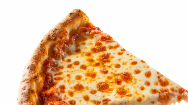 Cheesy pizza slice