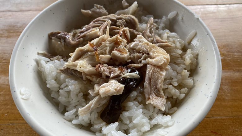 Bowl of turkey rice